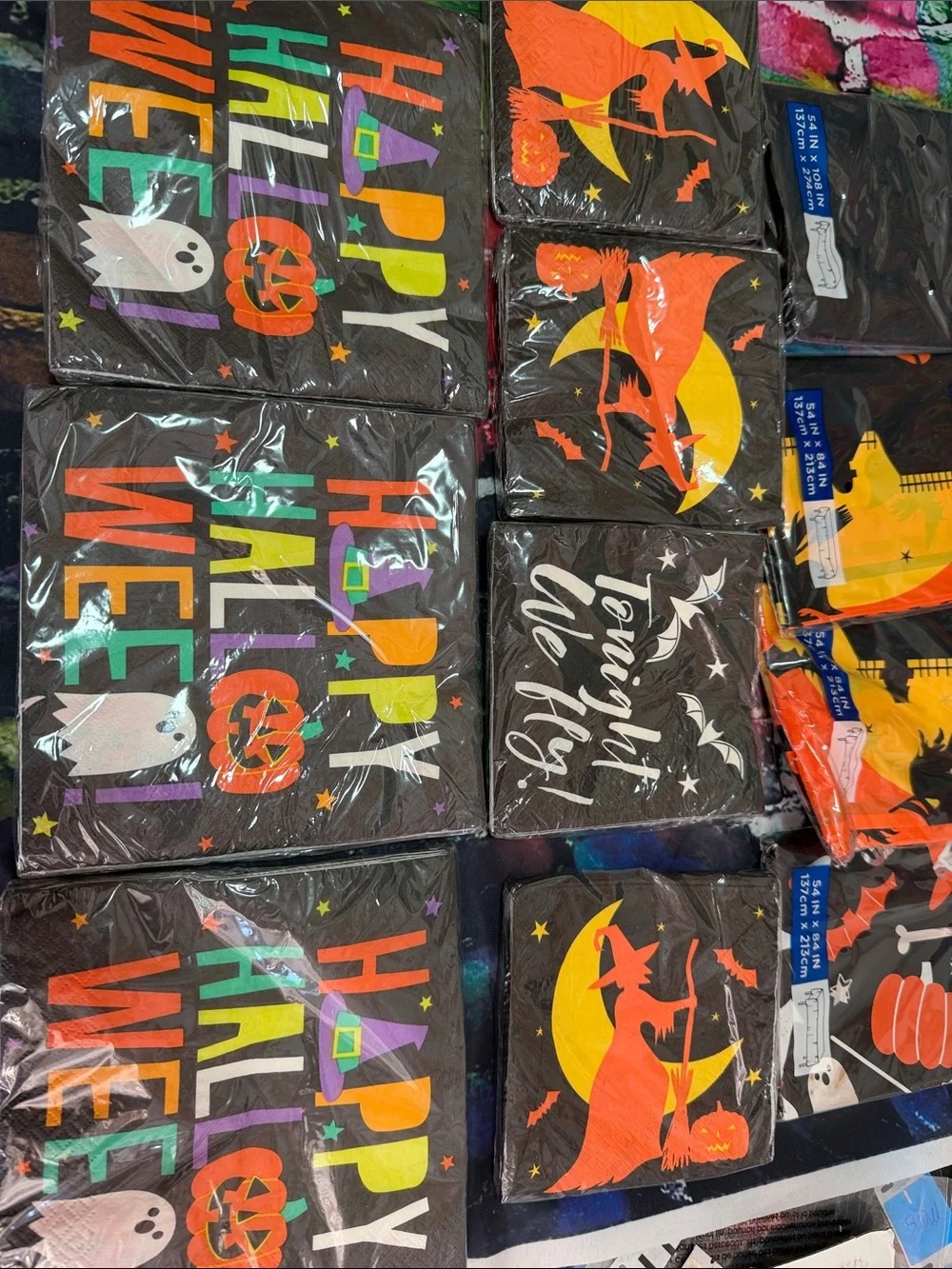 Party! Halloween Disposable Tableware Set - Orange & Black
